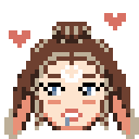 Pixel Face Portrait, Simple
