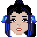 Pixel Face Portrait, Simple Pixel Face Portrait, Simple